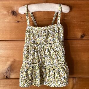 Toddler Girls Floral Sleeveless Tank Top 18-24 months 100% Cotton